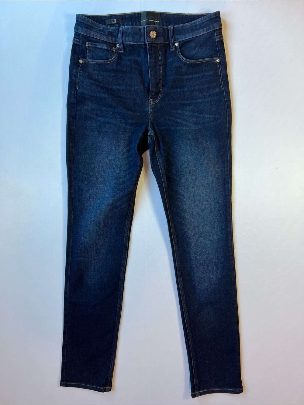 WHBM 29” High-rise Dark Indigo Slim Sculpt Jeans - Picture 4 of 11